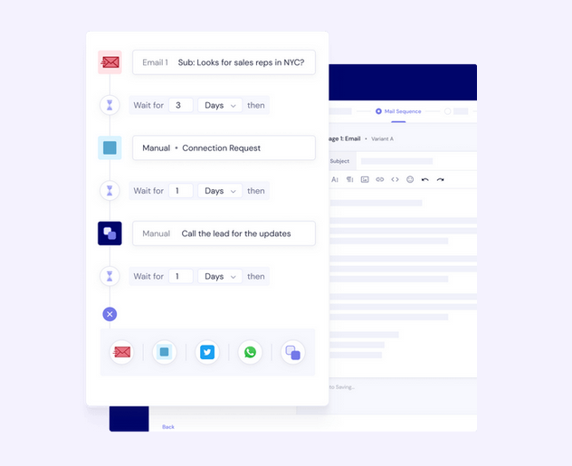 Smartlead inbox and campaign interface